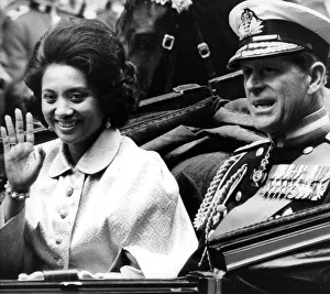 DUKE OF EDINBURGH, PRINCE PHILIP ARCHIVE - Prince Philip with Queen Raja of Malaysia DUKE OF EDINBURGH, PRINCE PHILIP ARCHIVE - Prince Philip with Queen Raja of Malaysia