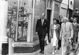 Images Dated 17th July 1980: The Duke of Edinburgh. Prince Philip with dame Shirley Porter in Londons Soho