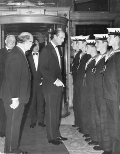 The Duke Of Edinburgh talking with Sea Cadets at the Cafe Royal event for the National The Duke Of Edinburgh talking with Sea Cadets at the Cafe Royal event for the National