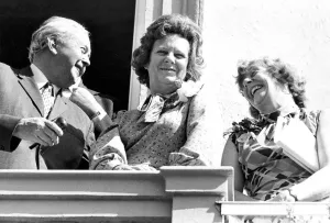 Durham Miners Gala - Harold Wilson and Shirley Williams share a joke Durham Miners Gala - Harold Wilson and Shirley Williams share a joke