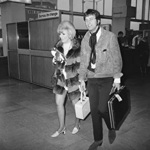 Dusty Springfield (singer) left London for Paris, Tuesday 10th December 1968 Dusty Springfield (singer) left London for Paris, Tuesday 10th December 1968