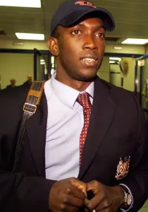 Dwight Yorke Manchester United Football Player April 1999 Dwight Yorke Manchester United Football Player April 1999