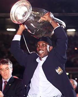 Dwight Yorke, Manchester United football player, enjoys victory parade in Manchester Dwight Yorke, Manchester United football player, enjoys victory parade in Manchester