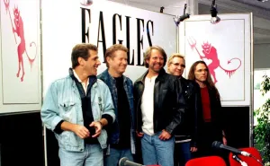 Eagles pop group in Dublin prior to European tour 1996 Eagles pop group in Dublin prior to European tour 1996