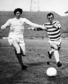 Eddie Gray of Leeds and Bobby Lennox of Celtic battle for possession Eddie Gray of Leeds and Bobby Lennox of Celtic battle for possession