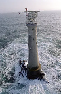Eddystone Lighthouse off the coast of Devon in the English Channel Eddystone Lighthouse off the coast of Devon in the English Channel