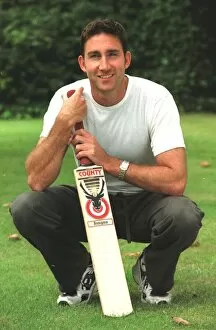 Images Dated 15th August 1999: Edward Giddins Warwickshire cricketer August 1999 who has received his England call