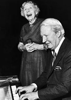 Edward Ted Heath former British Prime Minister and leader of the Conservative Party with Edward Ted Heath former British Prime Minister and leader of the Conservative Party with