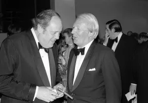 Edward Ted Heath & Christopher Soames at the Young Winston Film Premiere July 1972 Edward Ted Heath & Christopher Soames at the Young Winston Film Premiere July 1972