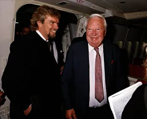 Edward Ted Heath ex Prime Minister after bringing British hostages back from Bagdad Iraq Edward Ted Heath ex Prime Minister after bringing British hostages back from Bagdad Iraq
