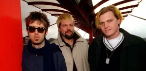 The Eels American pop group in Glasgow covered walkway Scottish Exhibition Centre 1997 The Eels American pop group in Glasgow covered walkway Scottish Exhibition Centre 1997