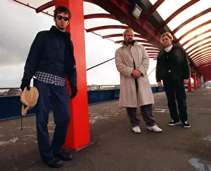 The Eels pop group standing in covered walkway Scottish Exhibition Centre 1997 The Eels pop group standing in covered walkway Scottish Exhibition Centre 1997