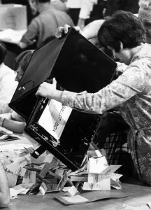 Election night, 1981 Local Council Elections, 6th May 1981 Election night, 1981 Local Council Elections, 6th May 1981