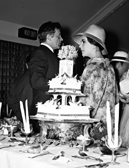 Elizabeth Taylor Aug 1963 and Richard Burton attend wedding of Richard Burton' Elizabeth Taylor Aug 1963 and Richard Burton attend wedding of Richard Burton'