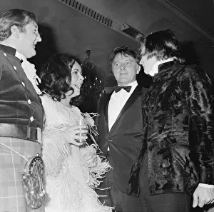 Elizabeth Taylor joking with Nureyev and Richard Burton March 1968 Elizabeth Taylor joking with Nureyev and Richard Burton March 1968