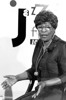 Ella Fitzgerald Jazz Singer at the opening of Jazz FM Radio Station in London Ella Fitzgerald Jazz Singer at the opening of Jazz FM Radio Station in London