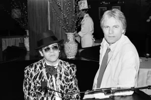 Elton John and Adam Faith at The Savoy, London. 1985 Elton John and Adam Faith at The Savoy, London. 1985