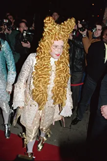 Elton John attends his 47th birthday party. 26th March 1994 Elton John attends his 47th birthday party. 26th March 1994