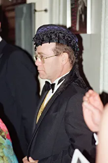 Elton John attends a charity performance of Tango Argentino in aid of National Aids Trust Elton John attends a charity performance of Tango Argentino in aid of National Aids Trust