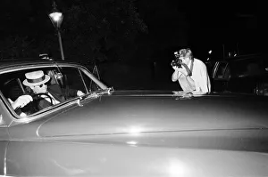 Elton John leaving Prince Andrew's stag party. 15th July 1986 Elton John leaving Prince Andrew's stag party. 15th July 1986