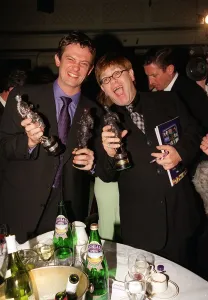 Elton John and Mirror writer Matthew Wright May 1998 At the Ivor Novello Awards Elton John and Mirror writer Matthew Wright May 1998 At the Ivor Novello Awards