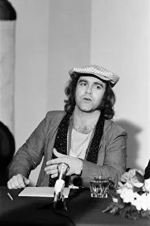 Elton John, pictured back in London after his successful tour of Russia. 31st May 1979 Elton John, pictured back in London after his successful tour of Russia. 31st May 1979