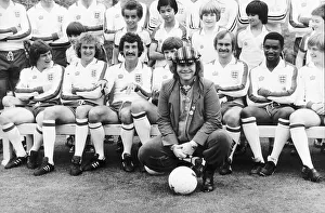 Elton John Pop Singer And Football Supporter Join The England Squad At Barnet In London Elton John Pop Singer And Football Supporter Join The England Squad At Barnet In London