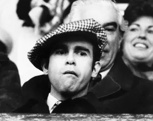Elton John pop singer watches his favourite football team Watford lose Elton John pop singer watches his favourite football team Watford lose