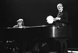 Images Dated 21st April 1979: Elton John and Ray Cooper in concert at Birmingham Hippodrome. 21st April 1979