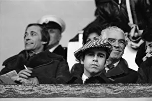 Images Dated 7th January 1978: Elton John watching the West Ham United v Watford football match. 7th January 1978