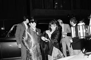 Images Dated 23rd March 1985: Elton John and his wife Renate. March 1985