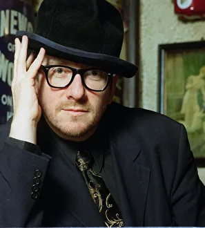 Elvis Costello singer in his local pub The Johnny Fox Mar 1999 near Dublin in Elvis Costello singer in his local pub The Johnny Fox Mar 1999 near Dublin in