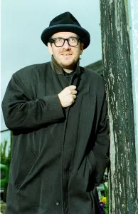 Elvis Costello singer outside local pub The Johnny Fox Mar 1999 near Dublin in Elvis Costello singer outside local pub The Johnny Fox Mar 1999 near Dublin in