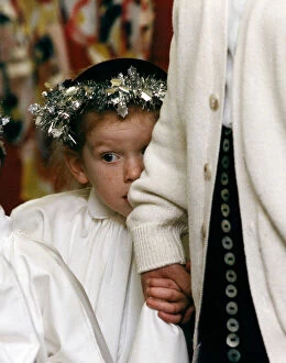 Images Dated 1st December 1996: The end of term nativity play at Mosspits infants school in Childwall, Liverpool