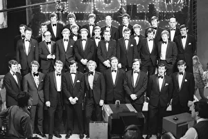 The England 1970 World Cup Football squad on Top of the Pops singing their No The England 1970 World Cup Football squad on Top of the Pops singing their No