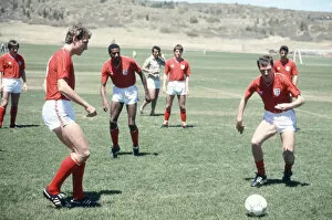 Images Dated 13th May 1986: England football team attend a training session in Colorado Springs