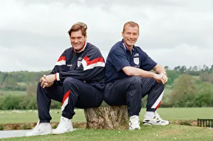 England manager Glenn Hoddle and Alan Shearer. 29th April 1997 England manager Glenn Hoddle and Alan Shearer. 29th April 1997