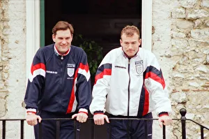 England manager Glenn Hoddle and player Alan Shearer pictured at Bisham Abbey England manager Glenn Hoddle and player Alan Shearer pictured at Bisham Abbey