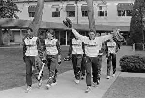 England team members left to right: Viv Anderson, Chris Waddle England team members left to right: Viv Anderson, Chris Waddle