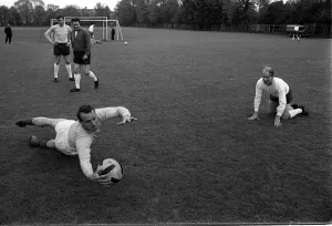 England Team training session May 1966. Bobby Charlton training with England England Team training session May 1966. Bobby Charlton training with England