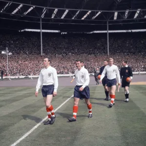 England v Brazil international at Wembley. L-R: Ray Wilson England v Brazil international at Wembley. L-R: Ray Wilson