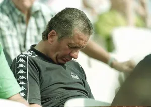 England v South Africa Third Test Old Trafford July 1998 A cricket fan sleeps in England v South Africa Third Test Old Trafford July 1998 A cricket fan sleeps in
