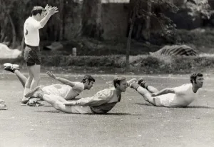 England World Cup squad in training Mexico 1970 1970s Football England World Cup squad in training Mexico 1970 1970s Football