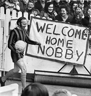 English FA Cup. Manchester United 0-0 Middlesbrough 26-02-1972 Nobby English FA Cup. Manchester United 0-0 Middlesbrough 26-02-1972 Nobby