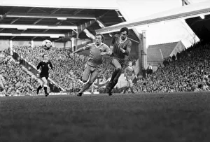English FA Cup match at Anfield Liverpool 2 v Stoke City 0 Mark Lawrenson English FA Cup match at Anfield Liverpool 2 v Stoke City 0 Mark Lawrenson