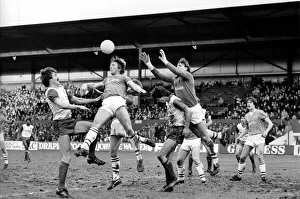 English FA Cup match Stoke City 0 v Everton 2 Goalkeeper Neville Southall English FA Cup match Stoke City 0 v Everton 2 Goalkeeper Neville Southall