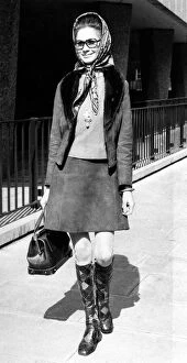 Images Dated 4th May 1970: English fashion model April Ashley leaves court after her husband Hon
