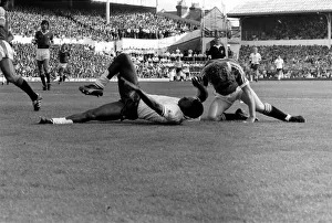 English First Division. Tottenham Hotspur 0 v. Manchester United 0 English First Division. Tottenham Hotspur 0 v. Manchester United 0
