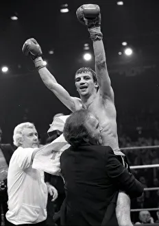 English flyweight boxer Charlie Magri in action during his fight against Eleoncio English flyweight boxer Charlie Magri in action during his fight against Eleoncio