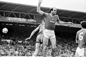 English League Division One match at the City Ground. Nottingham Forest 1 v Everton 0 English League Division One match at the City Ground. Nottingham Forest 1 v Everton 0